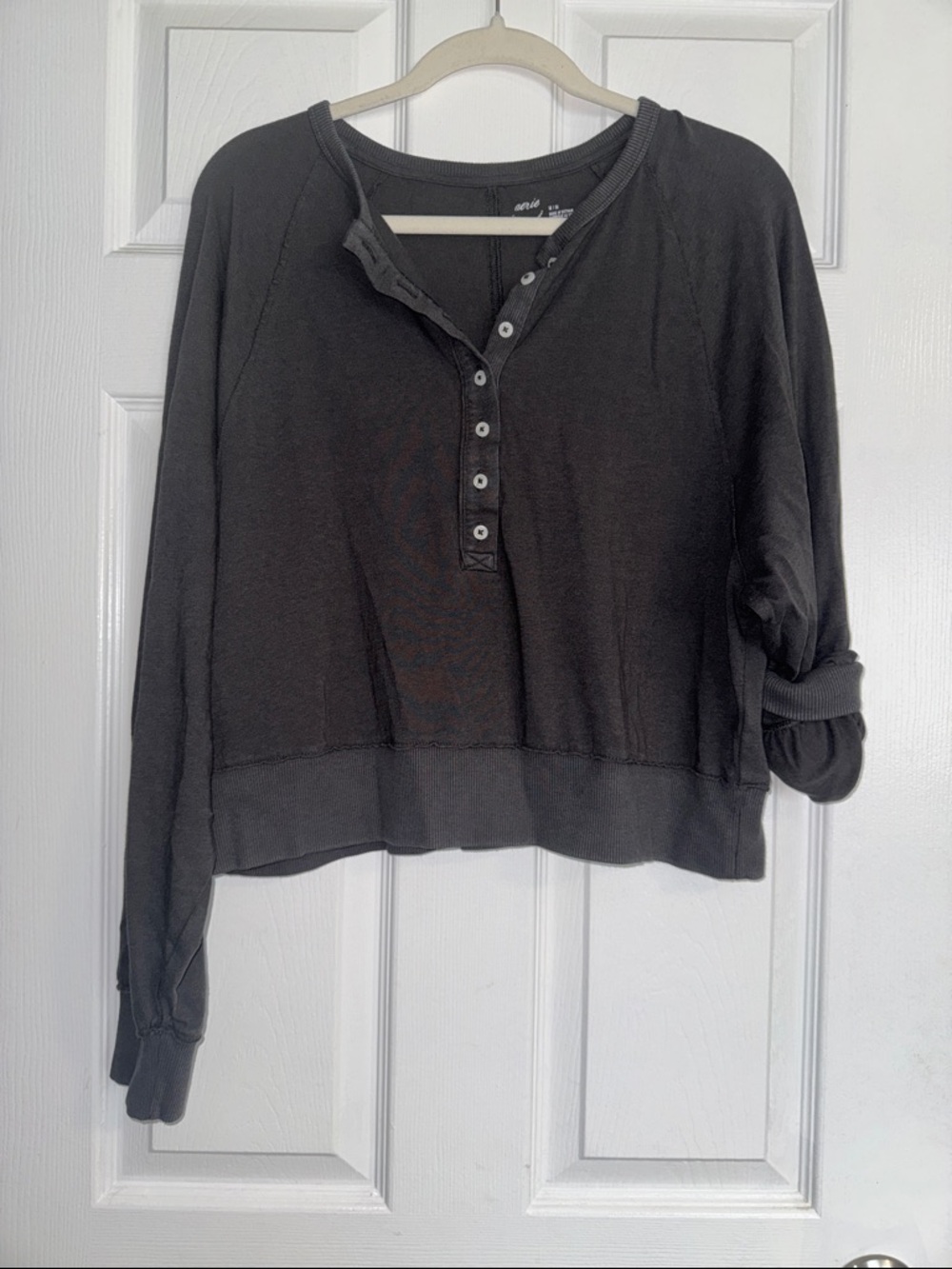 Aerie Henley Long-Sleeve Top
